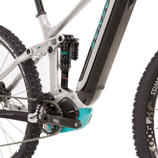 BICICLETA ELET. IMPULSE E-TRAIL EVO 2024 ALUM/AQUA TAM L - SENSE