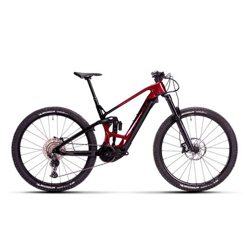 BICICLETA CARBON ELETRICA EXALT E-TRAIL COMP 2024 VRM/PTO TAM S - SENSE